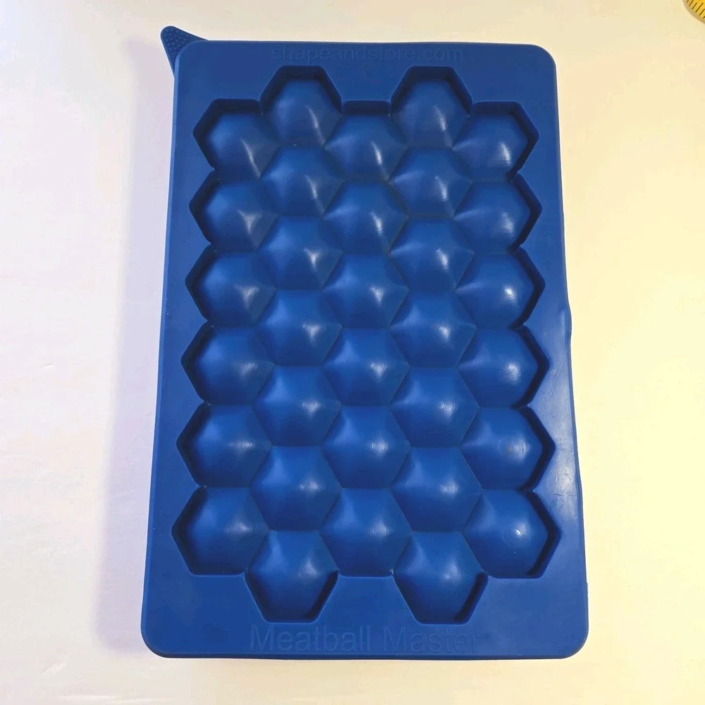 Meatball Master Silicone Mold 32 meatballs 1oz each Shapeandstore Blue Canada